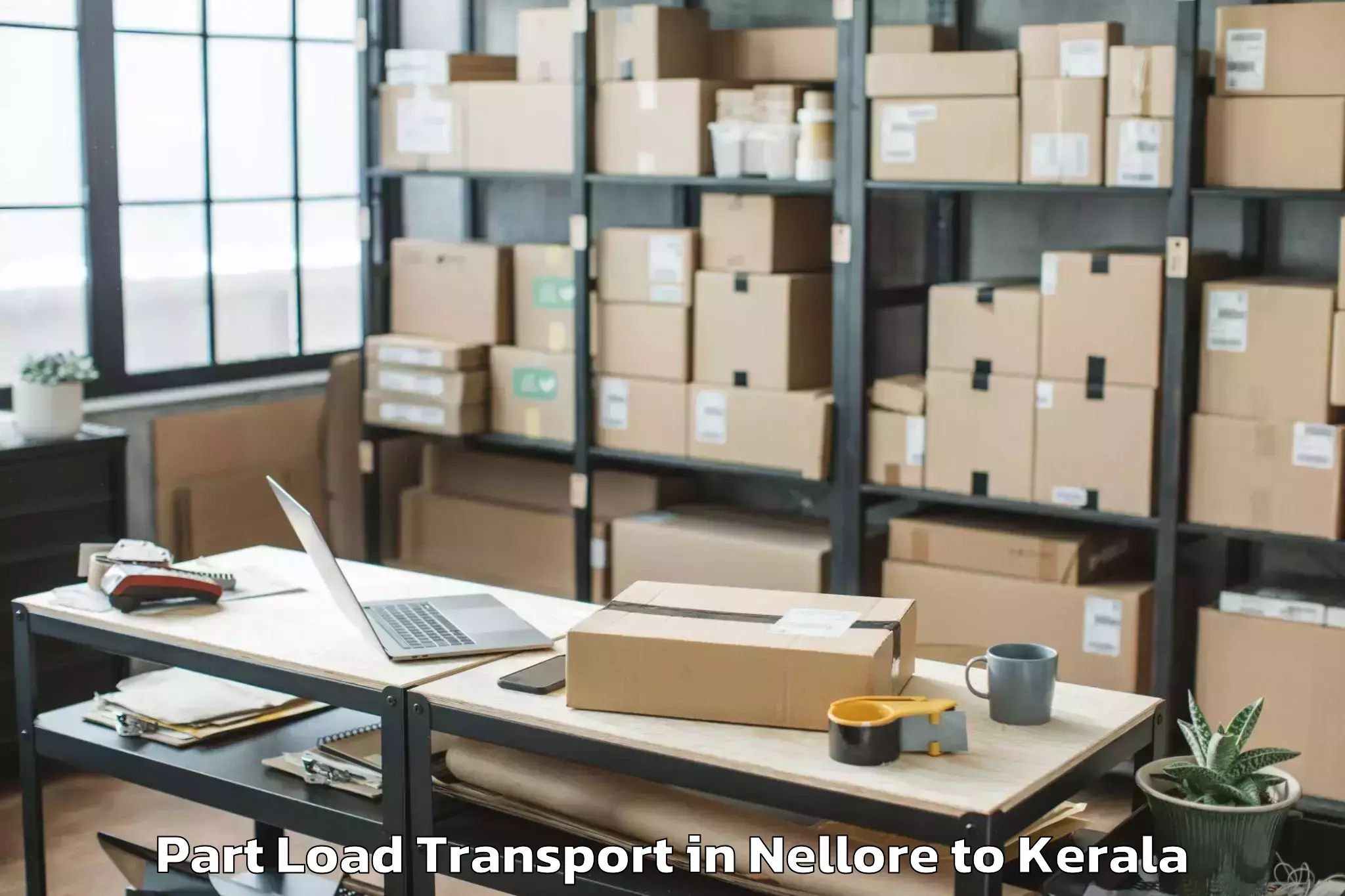 Top Nellore to Kasaragod Part Load Transport Available